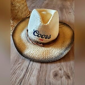 🐎🤠🍺 Coors Straw Cowboy Hat 🤠🐎🍻